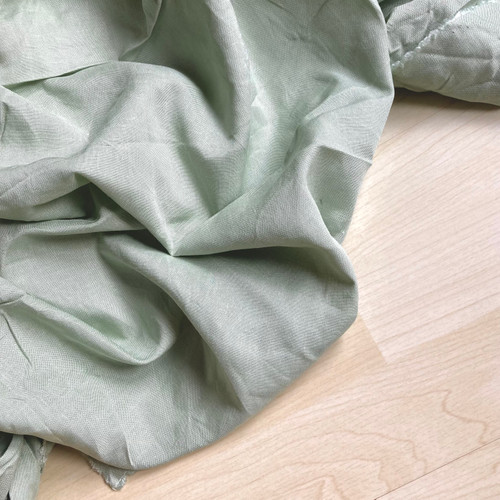 180gsm soft green linen lyocell (restock), by metre