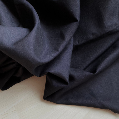 124gsm black ramie cotton, last 1m