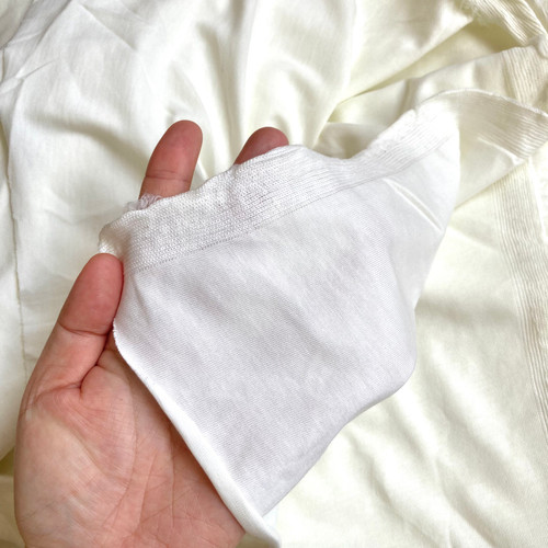 UPCOMING Cotton jersey hint of green 157gsm, by metre