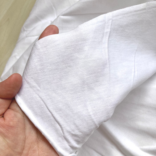 Cotton jersey white 165gsm, by piece