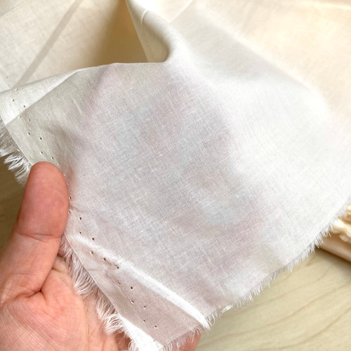 72gsm pale butter cotton voile, by metre