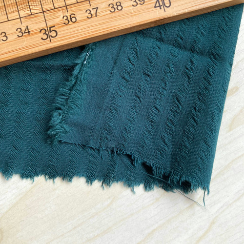 114gsm green cotton seersucker, by metre