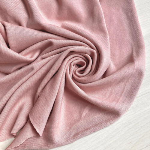 Cupro blend stretch jersey peche 300gsm, by metre