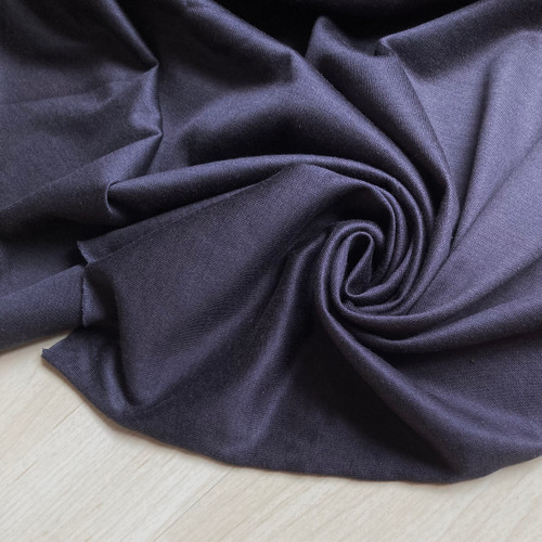 Lyocell wool jersey midnight 179gsm, by metre