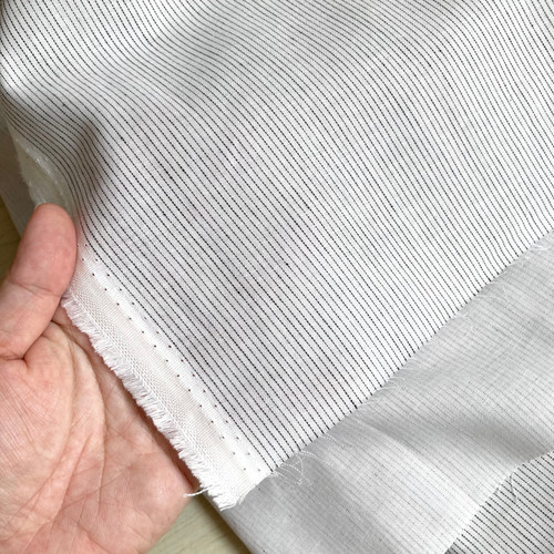 133gsm pinstripe extra-wide double gauze, by metre