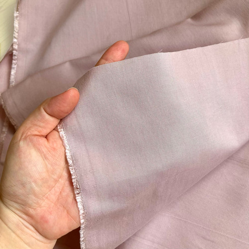 195gsm viscose blend fine twill soft mauve (seconds), by piece
