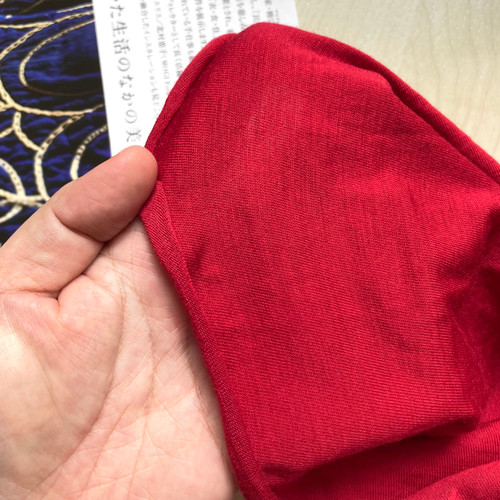 PREVIEW Wool bamboo stretch jersey red 163gsm, by metre