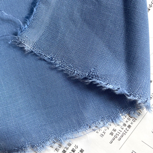 162gsm dusty blue viscose blend, by metre
