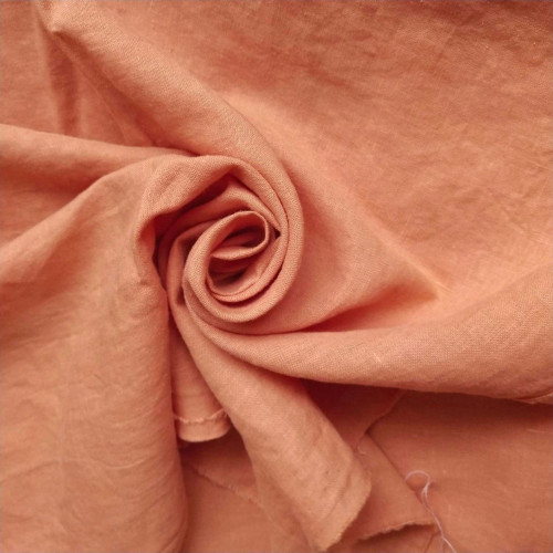 128gsm cantaloupe ramie cotton, by metre