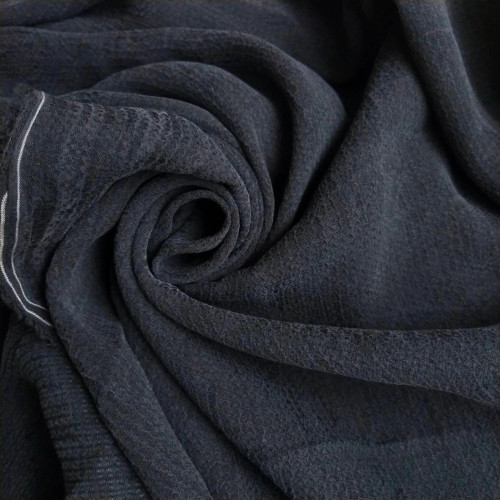 124gsm cupro jacquard soft black, by metre