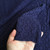 Cotton jersey blue embroidered 196gsm, last 1.3m