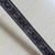 Insertion lace trim black 15mm, per metre