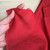 136gsm red linen cotton, by metre