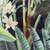 175gsm tropical foliage print linen, by metre