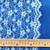 102gsm blue bubbles bi-colour lace, by metre
