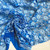 102gsm blue bubbles bi-colour lace, by metre