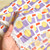 126gsm rayon sunny geometric, by metre