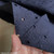 132gsm navy embroidered cotton voile, by metre