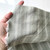 75gsm sage plaid cotton linen, by metre
