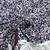 Blue botanical viscose stretch jersey 180gsm, by metre