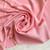 196gsm peach pink rayon stretch challis, by metre