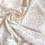 139gsm ivory polka dot rayon challis, by metre