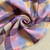 130gsm purple multi check cotton linen (restock), by metre