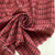 132gsm light red plaid cotton linen, by metre