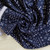 150gsm navy print cotton linen, by metre