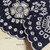 Broderie anglaise trim linen blend 210mm, per half-metre