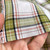 114gsm green plaid cotton blend, by metre