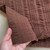 122gsm cocoa brown cotton plisse, by metre