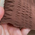 122gsm cocoa brown cotton plisse, by metre