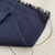 118gsm dusty navy herringbone cotton blend, by metre