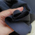Cupro nylon stretch double knit dark navy 262gsm, by metre