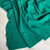 245gsm green slubby rayon linen, by metre
