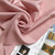 223gsm crepe-weave rayon linen peachy pink, by metre