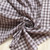 PREVIEW 68gsm taupe gingham cotton voile, by metre