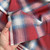 PREVIEW 160gsm red plaid cotton linen twill, by metre