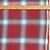PREVIEW 160gsm red plaid cotton linen twill, by metre