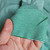 Green stripe mercerised long staple cotton interlock (soft-type) 181gsm, last 1.1m