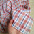 140gsm plaid shirting linen, by metre