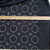 157gsm grey-black cutwork tiles cotton, last 1m