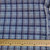 Plaid brushed cotton interlock blues 167gsm, by metre