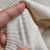 Beige cotton rib knit 286gsm, by metre