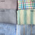112gsm light blue stripe linen, by metre