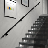 Stair Handrail Kit 3.6M X 40mm Matt Black Stair Handrail Kit 3.6M X 40mm Matt Black