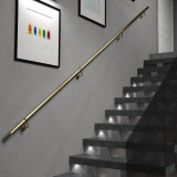 Brass Handrail Kit 3.6M X 40mm Stair Handrail Kit