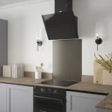 Matt Gun Metal Kitchen Splashback - Self Adhesive 600 x 750mm