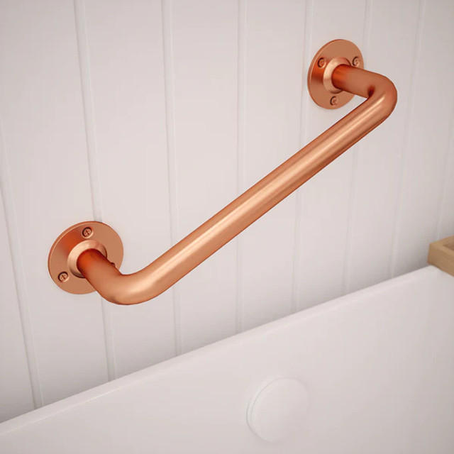 Safety Grab Rail 25mm X 305mm Polished Copper